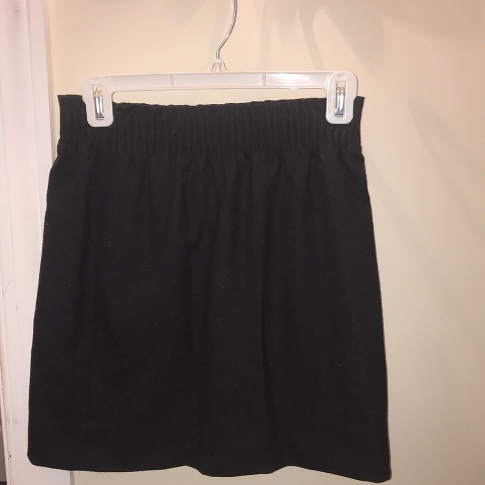 J Crew pleated Black skirt